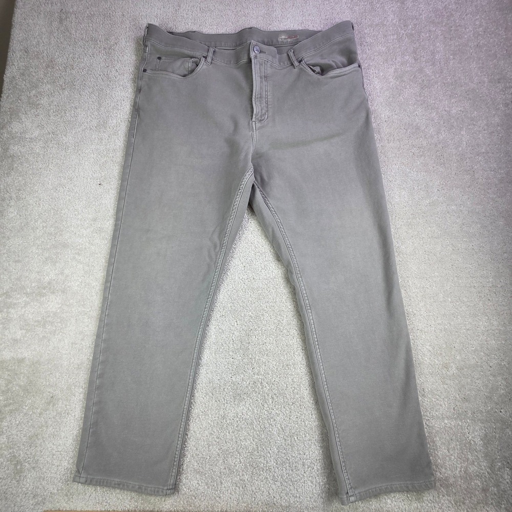 Faherty Stretch Terry 5-Pocket Pants Lot Mens 40x28 Gray MBC0021 2 Pairs READ